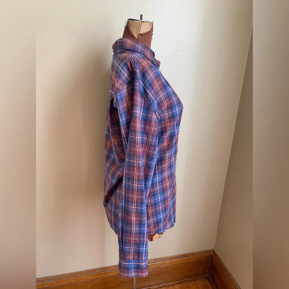 Weatherproof flannel butt down shirt, plaid shirt - Picture 6 of 10